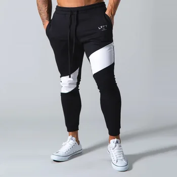 2021 Moda Priložnostne Hlače Moški Joggers Sweatpants Jeseni Teče Športne Hlače Moški Bombaž Track Hlače Telovadnici Vadba Bo