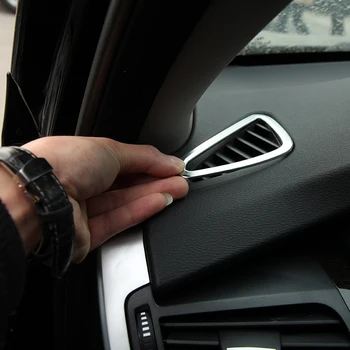 Chrome nadzorna plošča Air Vent Vtičnico Kritje Trim Okvir Nalepke Za BMW X5 f15 2016 Dodatki Avto Styling Primerna za LHD