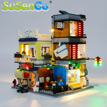 SuSenGo LED Luči komplet Za 31097 Ustvarjalca meščanski hiši, Pet Shop & Café , (Model Niso Vključene)