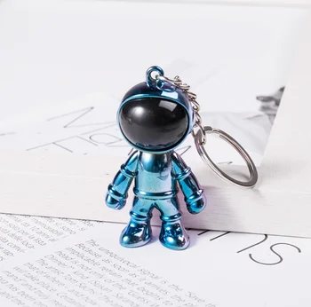 Kovinski astronavt obesek za ključe, risanka astronavt Keychain Avto Keychain torba za pribor človek, ženska darilo