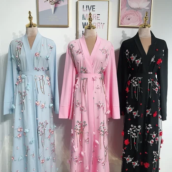 Kimono Muslimanskih Jopico Hidžab Obleko Turški Islamska Oblačila Abayas Za Ženske Caftan Dubaj Tam Kaftan Oman Haljo Djelaba Femme