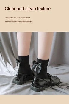 Čipke nogavice, ženske nogavice ins plima študent jk Japonski mehko dekle črne Lolita pomlad in poletje tanke kup nogavice