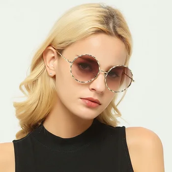 LONSY Luksuzne blagovne Znamke Okrogla sončna Očala Ženske Kovinsko Retro sončna Očala Za Žensko Odtenki Ženske Oculos De Sol Roza