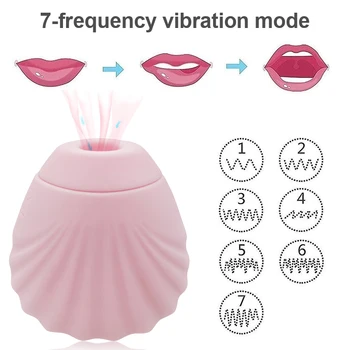 Klitoris Stimulator Vibrator Ženski Massager Vagina Sesanju Ustni Bedak Lizanje Jezika Erotično Masturbator Sex Igrače Za Ženske