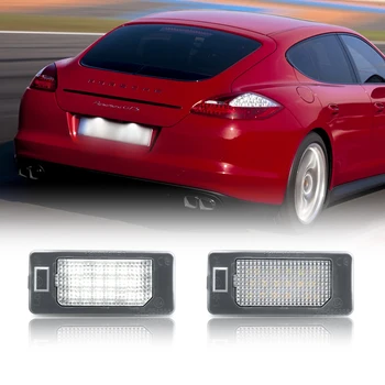 2PCS LED Številka Licence Ploščo Luč za Porsche Panamera 970 4D 2010-2016 OEM#:8TO943021