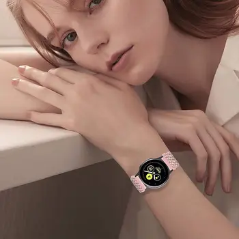 20 mm 22 mm pas Za Samsung Galaxy Watch Aktivno 2/3 45mm/46mm/42mm Prestavi S3 Elastičnega Najlon Zanko Zapestnica Huawei GT 2 2e pro traku